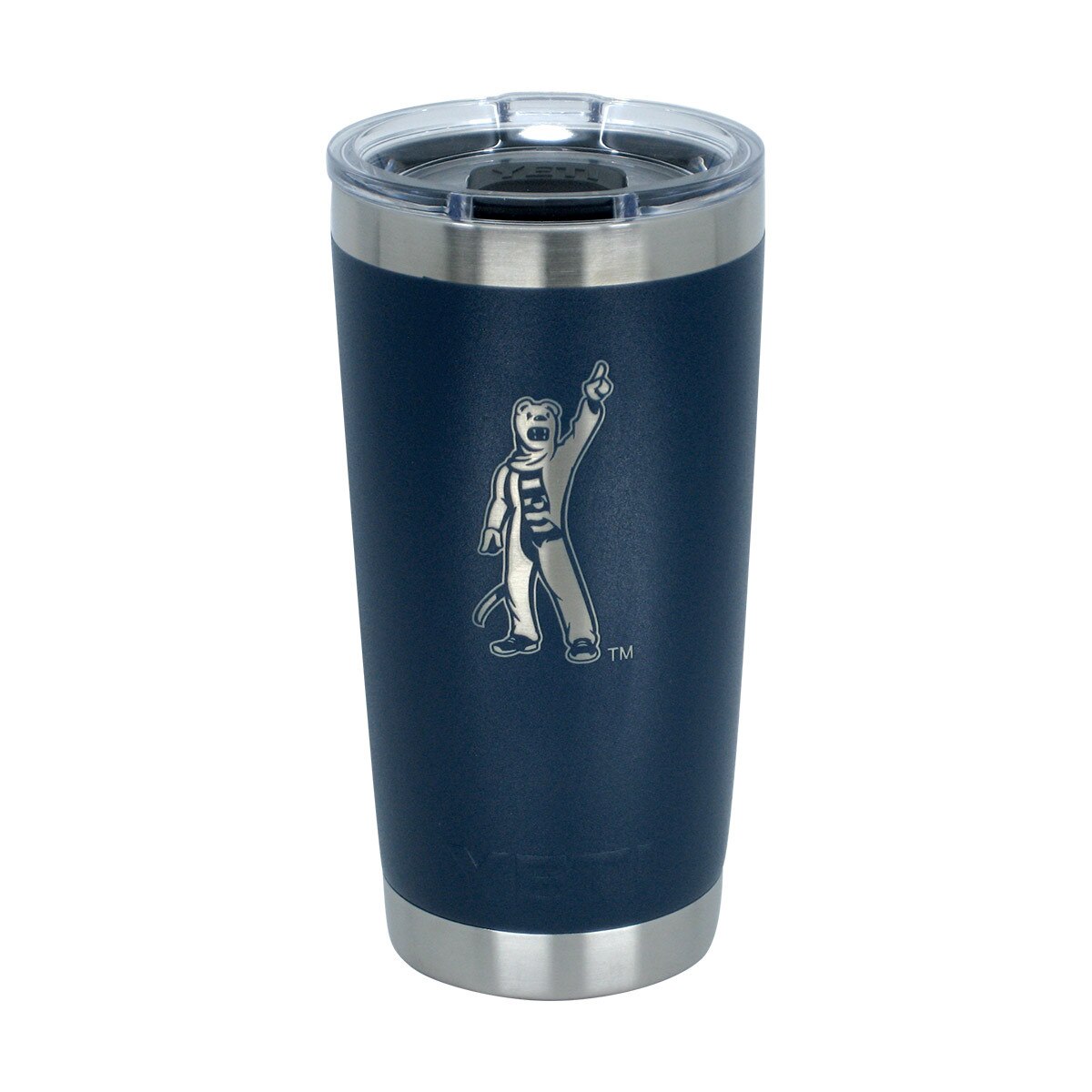 Yeti 20oz navy Rambler Tumbler with Penn State Nittany Lion Mascot
